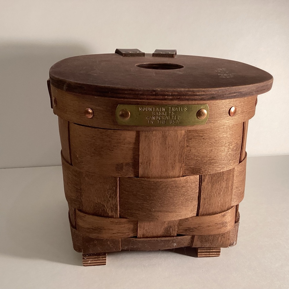 Mountain Trails hand crafted basket, made in USA